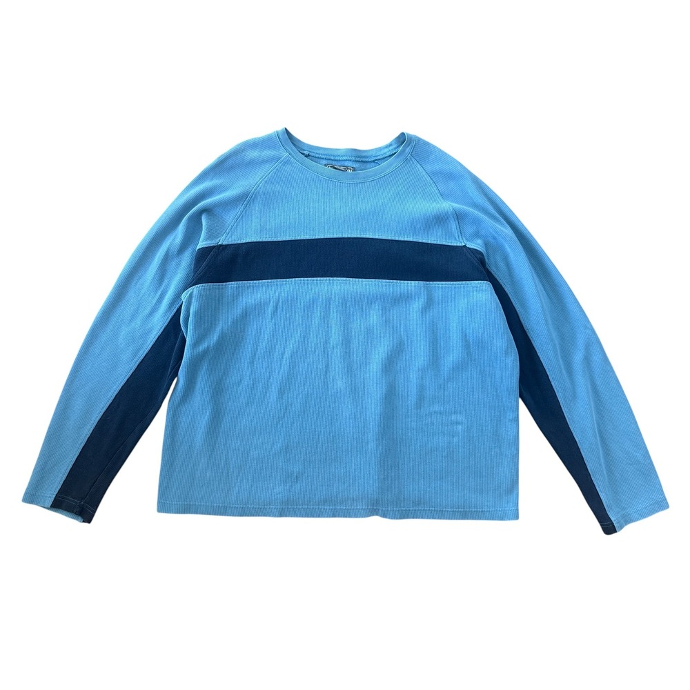 90s y2k Urban Pipeline UP Striped Sweater Ribbed Knit Skater XXL Blue Surf